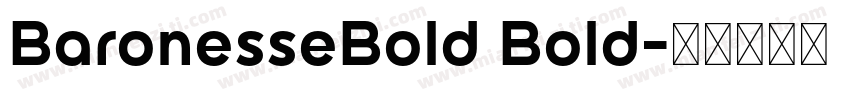 BaronesseBold Bold字体转换